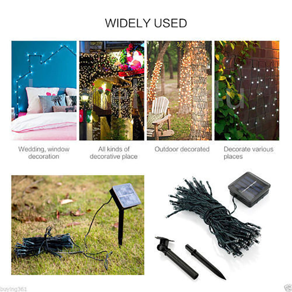 Solar Fairy String Led Lights 12M-32M Outdoor Garden Christmas Party Decor(22M200Led) Price