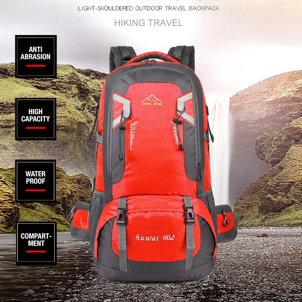 40L Waterproof Outdoor Hiking Backpack Camping Outdoor Trekking Bag(Yellow) Price