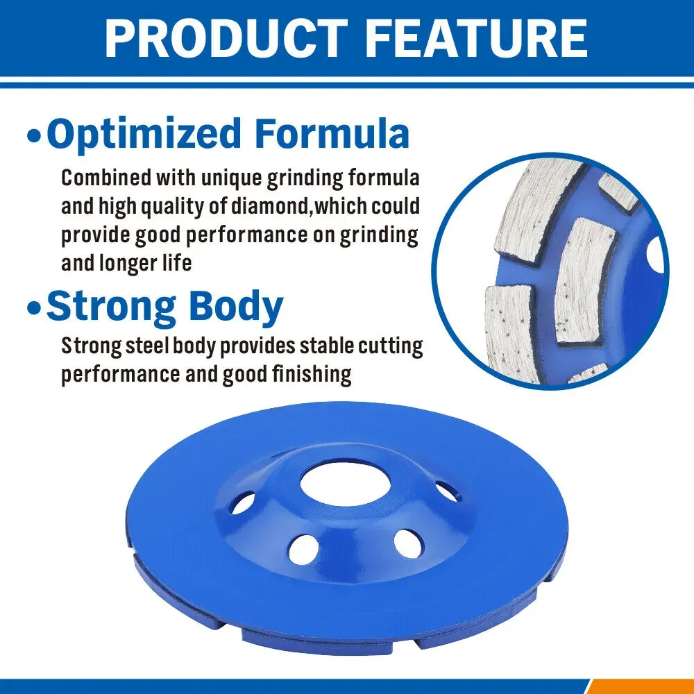 4.5inch Diamond Segment Grinding Concrete Cup Wheel Disc Granite Stone 115mm Price