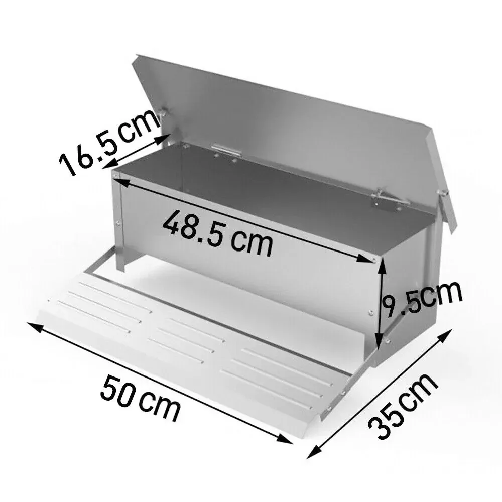 5KG 7.5L Garden Farm Automatic Food Storage Box Stand Chicken Feeder Poultry AU Price
