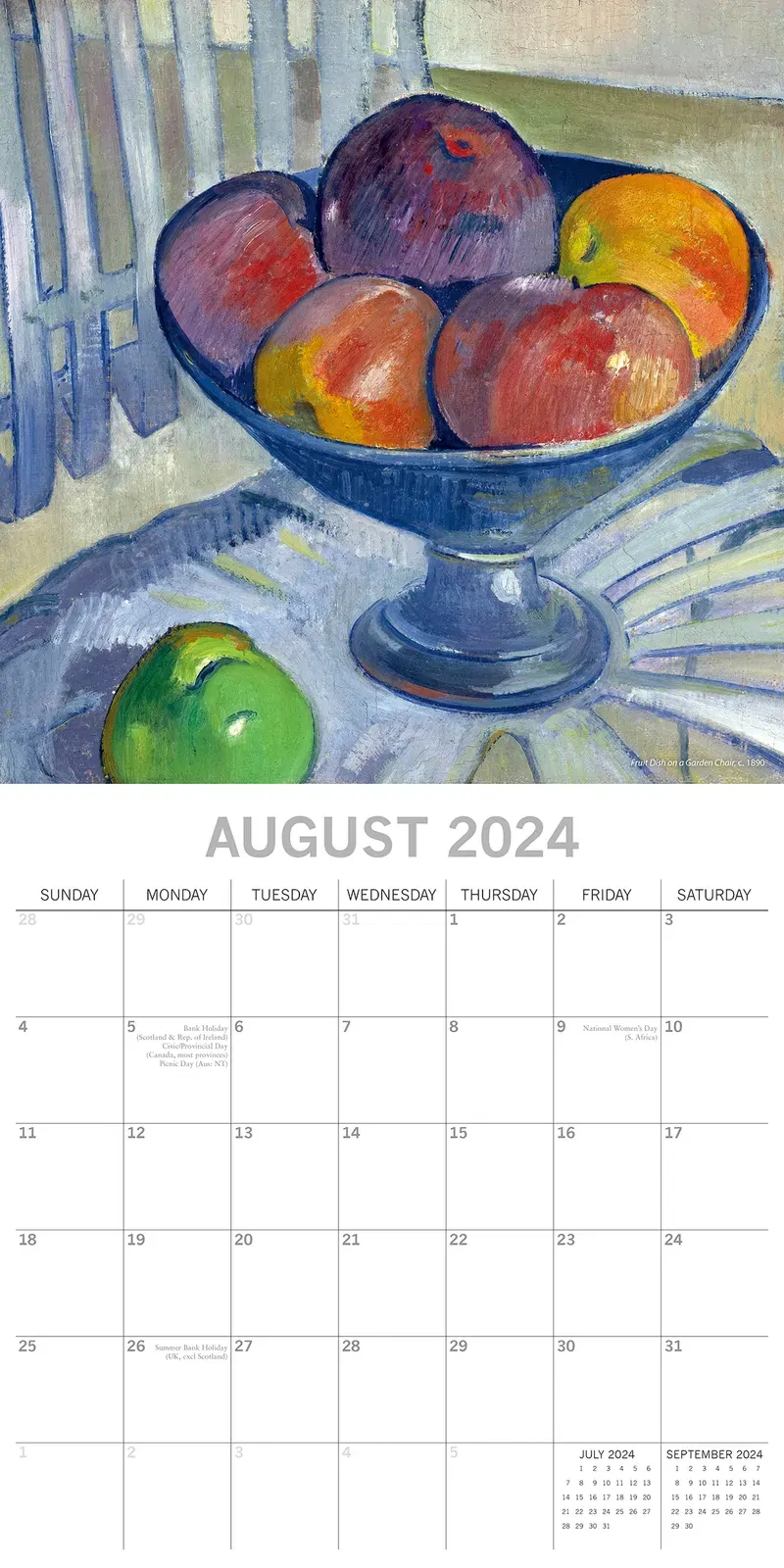 Gauguin 2024 Square Wall Calendar 16 Months Arts Planner Christmas New Year Gift Price