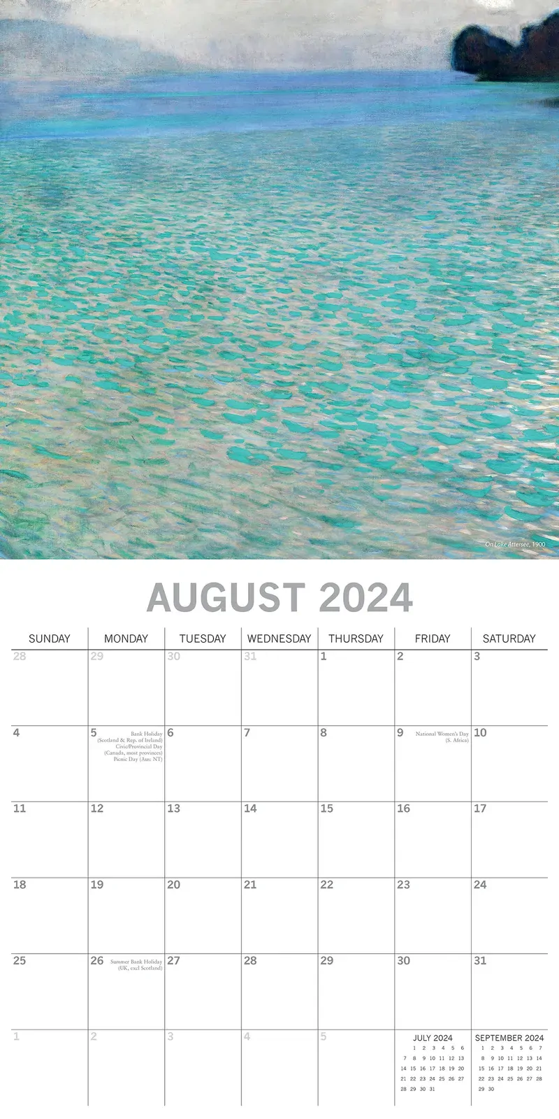 Klimt - 2024 Square Wall Calendar 16 Months Arts Planner Christmas New Year Gift Price