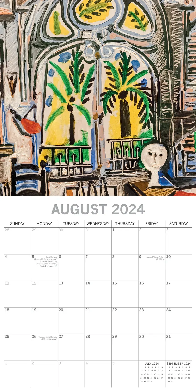 Picasso 2024 Square Wall Calendar 16 Months Arts Planner Christmas New Year Gift Price