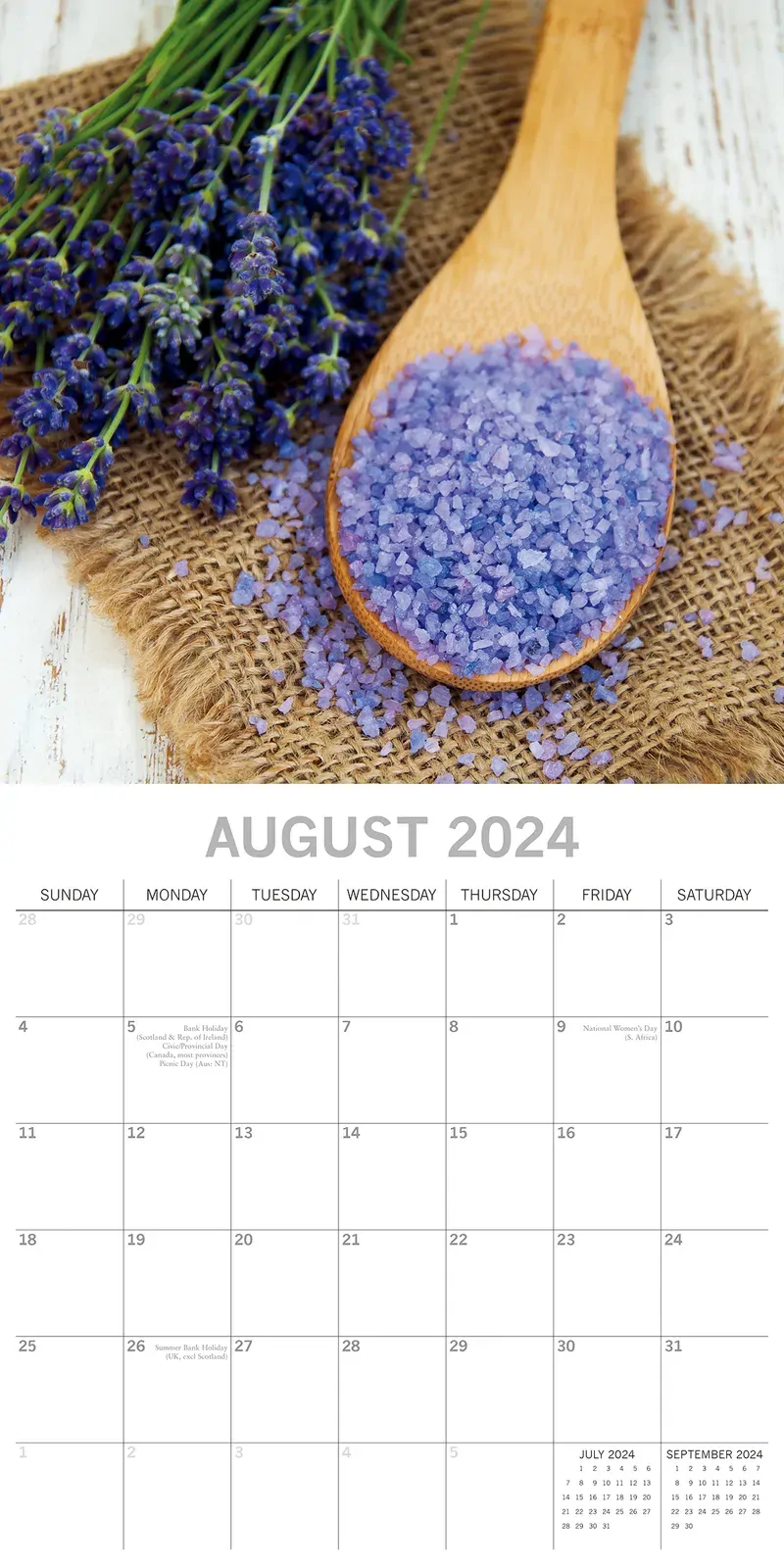 Lavender 2024 Square Wall Calendar 16 Months Floral Flower Planner New Year Gift Price