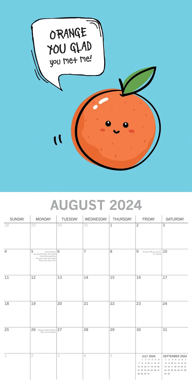 Avo Great Day 2024 Square Wall Calendar 16 Months Fun Planner Xmas New Year Gift Price