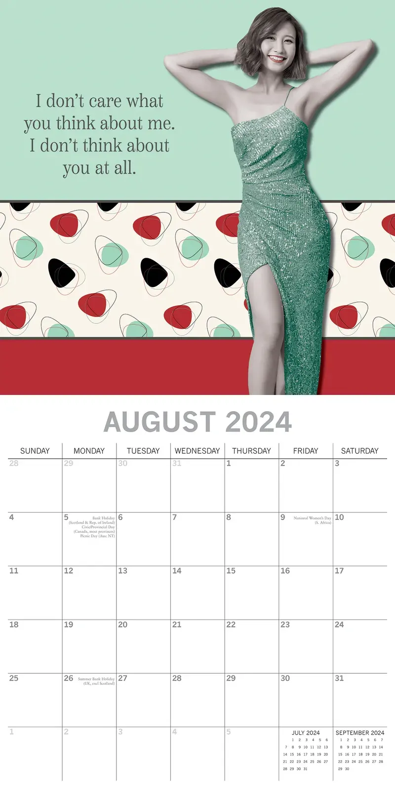 Bitchy Talk - 2024 Square Wall Calendar 16 Month Planner Christmas New Year Gift Price