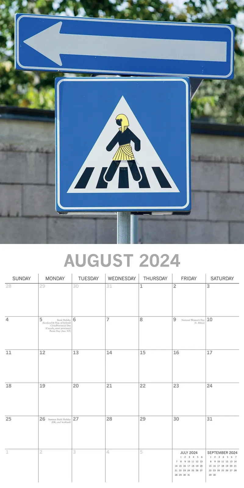 Danger Hilarious Road Signs Ahead - 2024 Square Wall Calendar 16 Months Planner Price