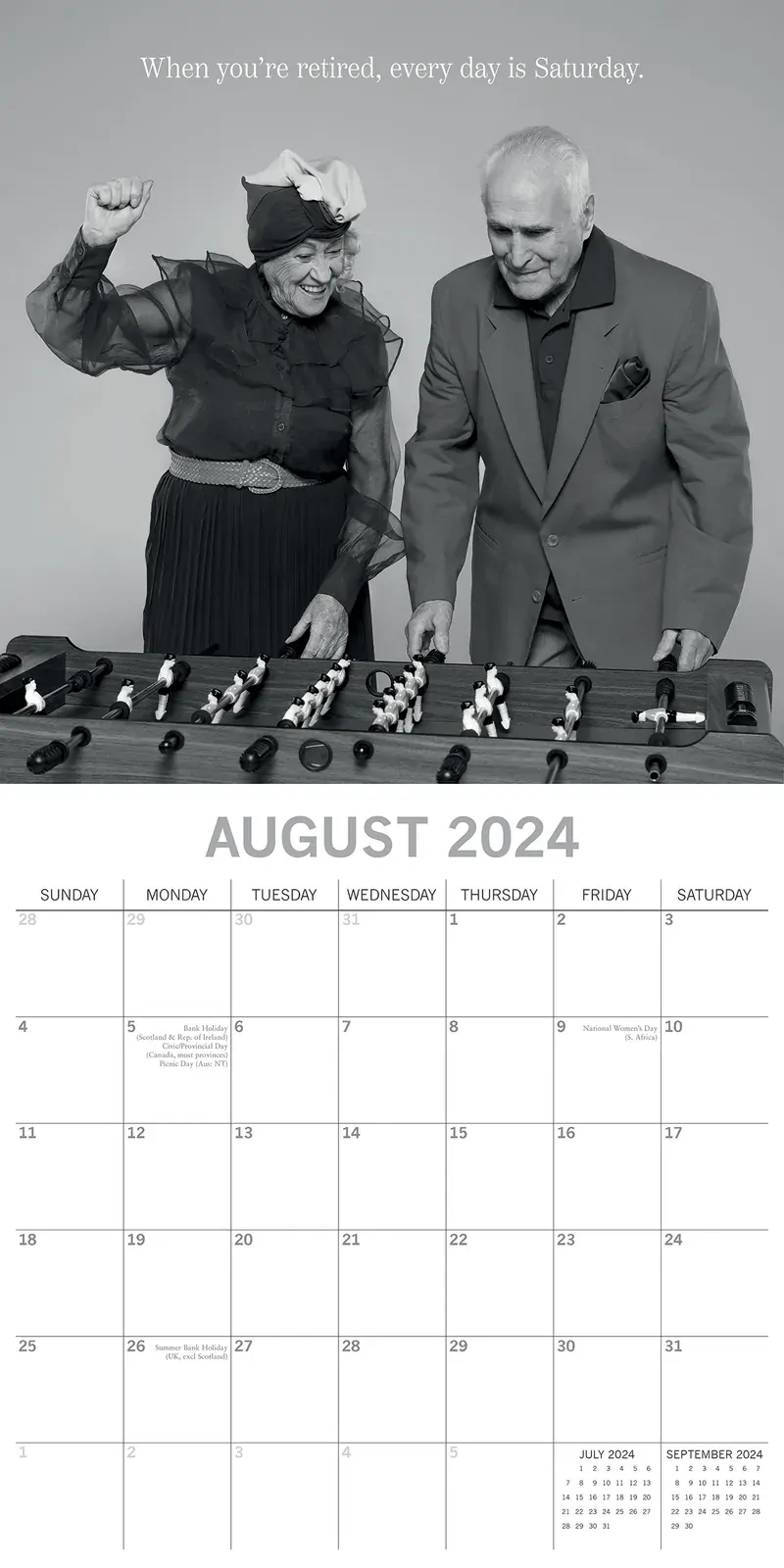 Wrinkly Wit - 2024 Square Wall Calendar 16 Months Funny Planner New Year Gift Price