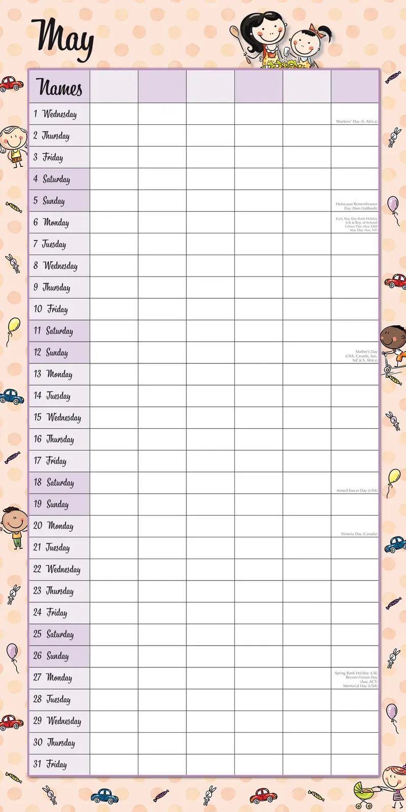 Mum's Busy Day 2024 Square Wall Calendar 16 Months School Planner New Year Gift Price