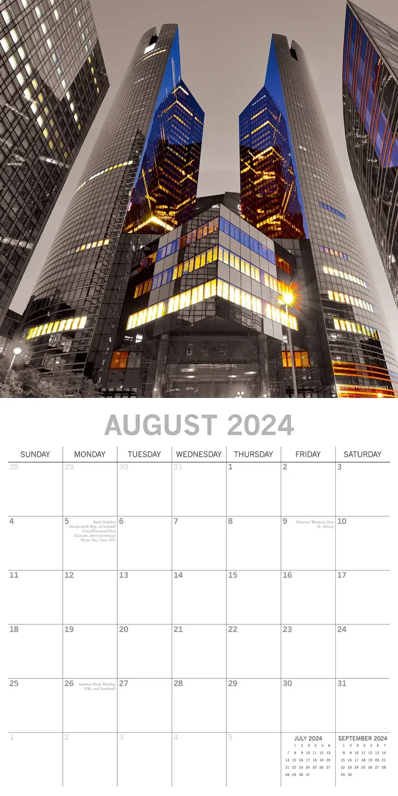 Paris Limelight - 2024 Square Wall Calendar 16 Months Planner Xmas New Year Gift Price