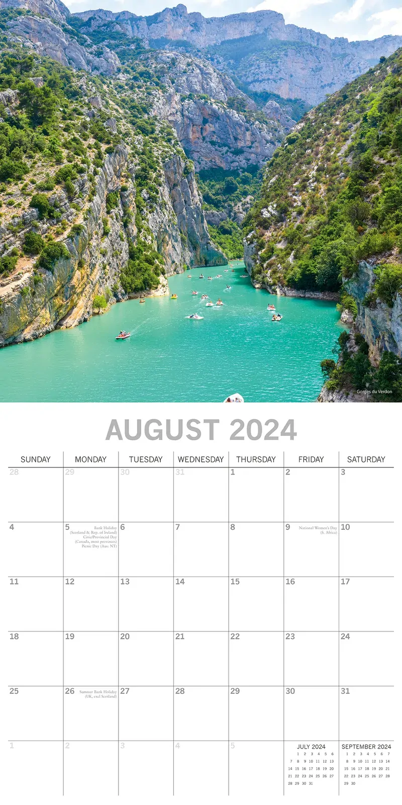 Provence - 2024 Square Wall Calendar 16 Month Premium Planner Xmas New Year Gift Price