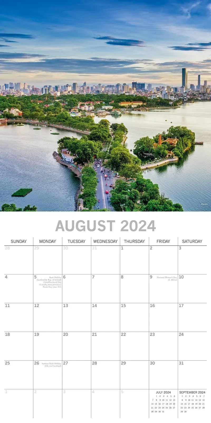 Vietnam - 2024 Square Wall Calendar 16 Months Premium Planner Xmas New Year Gift Price