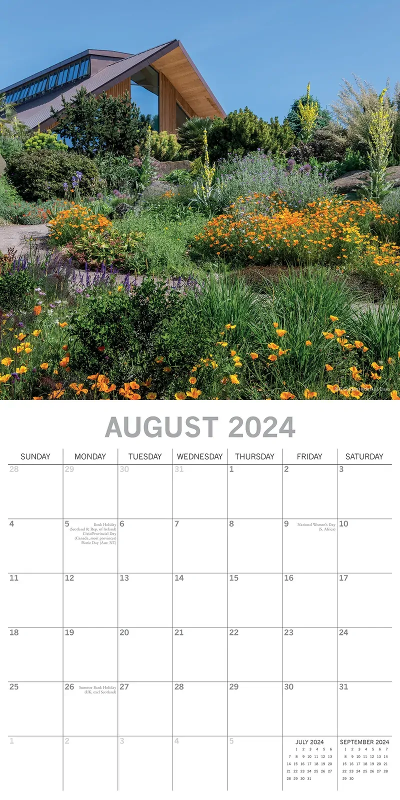 Great Gardens of England 2024 Square Wall Calendar 16Month Planner New Year Gift Price