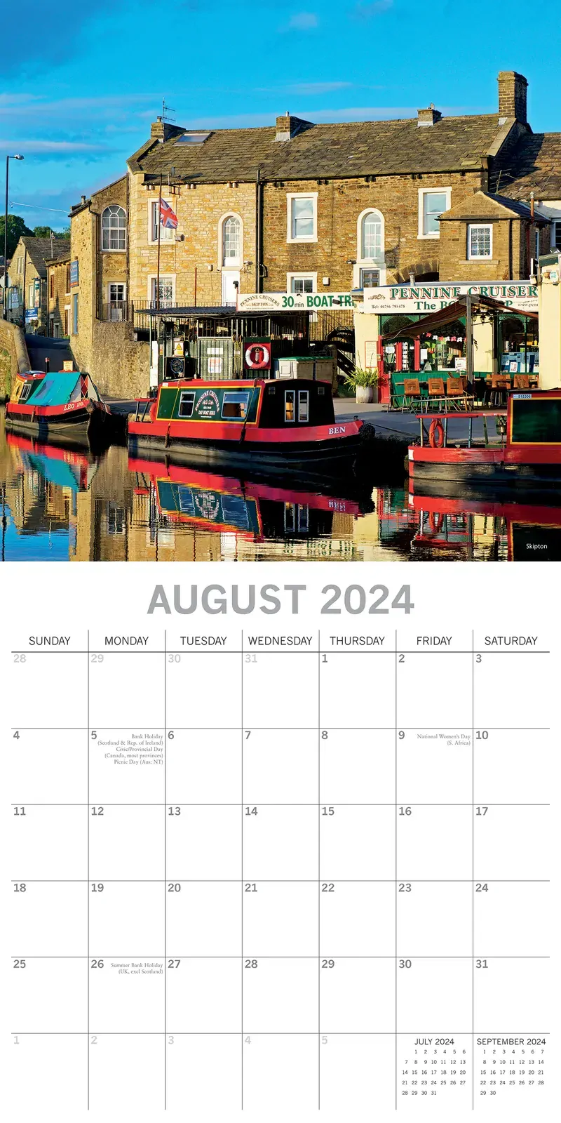 North Yorkshire - 2024 Square Wall Calendar 16 Months Planner Xmas New Year Gift Price
