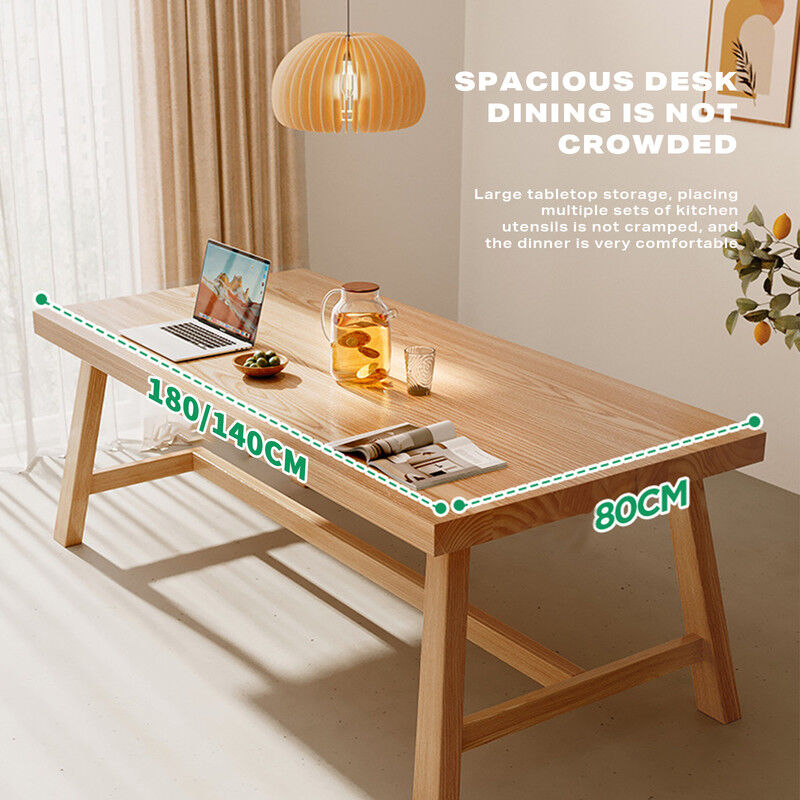 1.8M Solid Wood Dining Table Square Dining Table Dining Table Kitchen Furniture Price