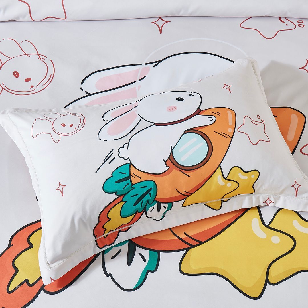 Rabbit Kids Quilt Cover Set - Double Size Price