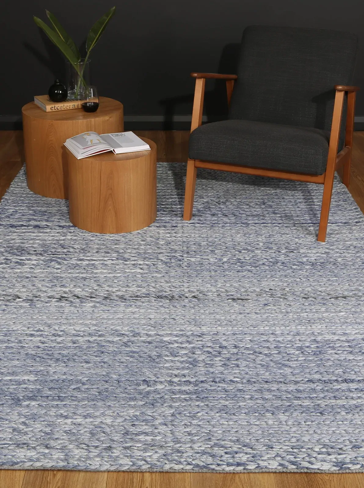 Harlow Cue Blue Wool Blend Rug 240x330 Price