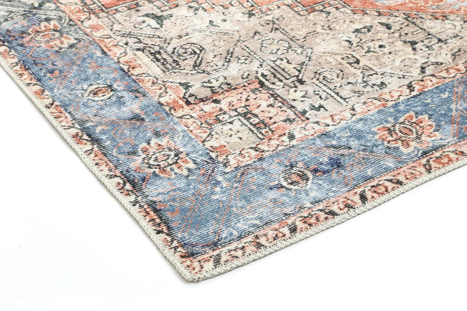 vintage-crown-cezanne-terracotta-sky-distressed-vintage-rug 80X400 Price