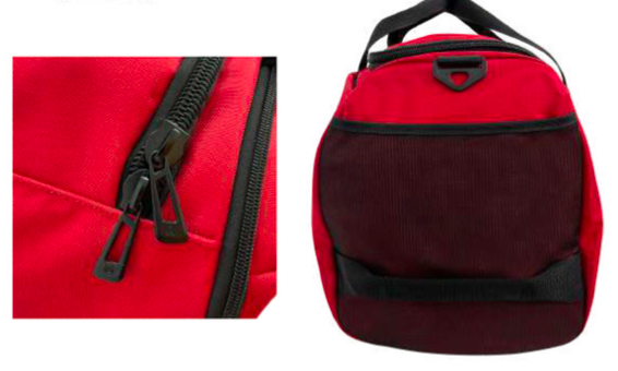 48 Litre FIB Sports Duffle Bag Duffel Gym Canvas Travel Foldable - Red Price