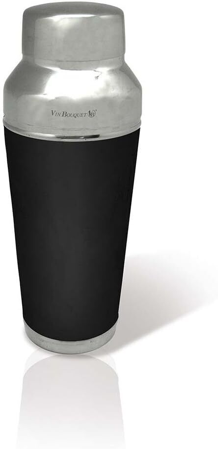 700ml Vin Bouquet Cocktail Shaker Shaker with Strainer in Silver/Black Price