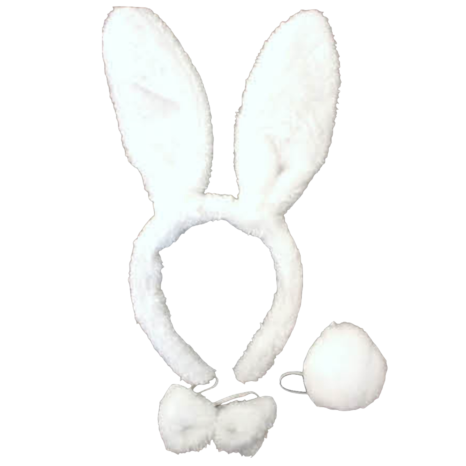 2pc Set Animal Headband w Bow Tail Rabbit + Zebra Ears Costume Halloween Party Price
