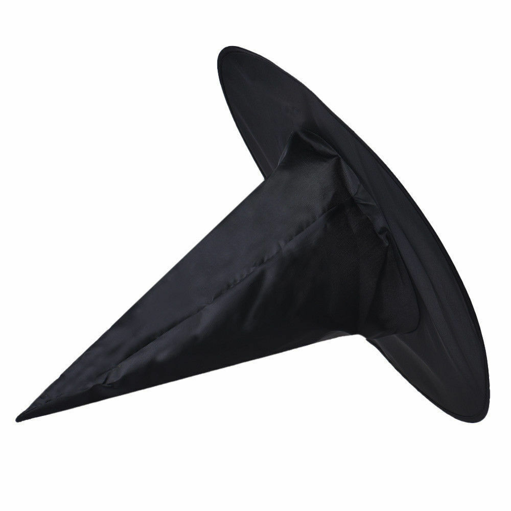 WITCH HAT Plain Black Halloween Costume Fancy Dress Womens Accessory Wizard Price