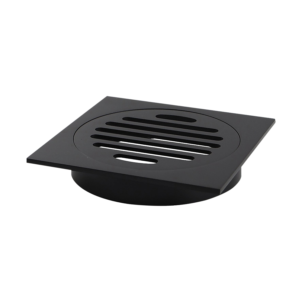 Square Black Floor Grate Drain 110 mm Full Brass Construction Price
