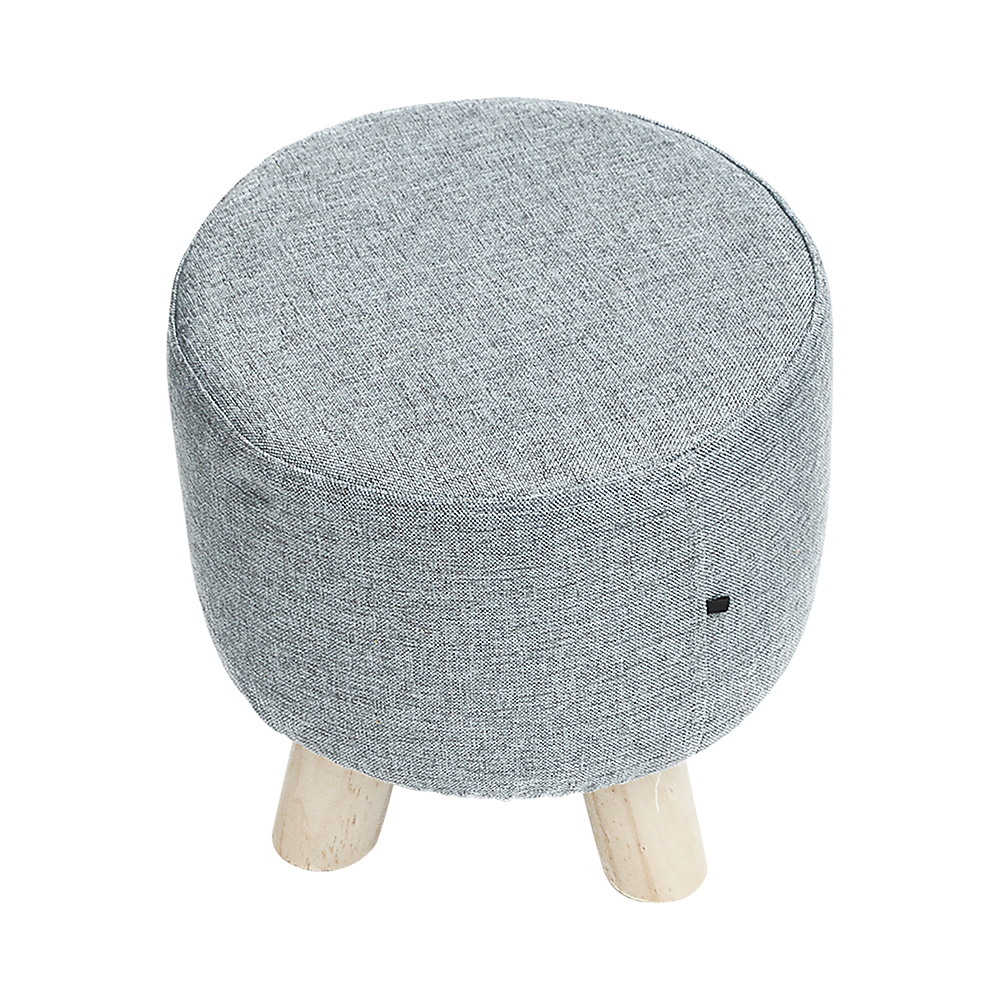 Fabric Ottoman Foot Stool Rest Pouffe Footstool Wood Storage Padded Seat Price