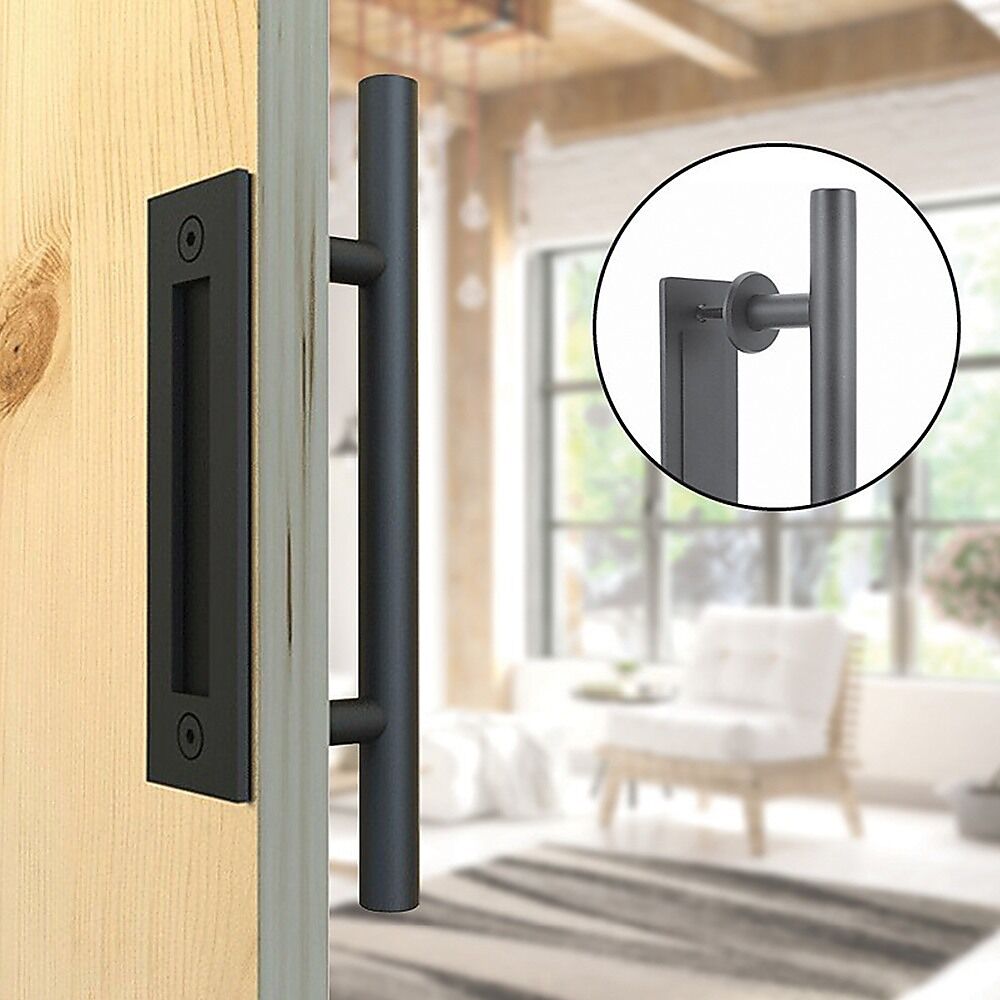Carbon Steel Door Handle & Flush Pull Wood Door Gate Hardware 12" Price