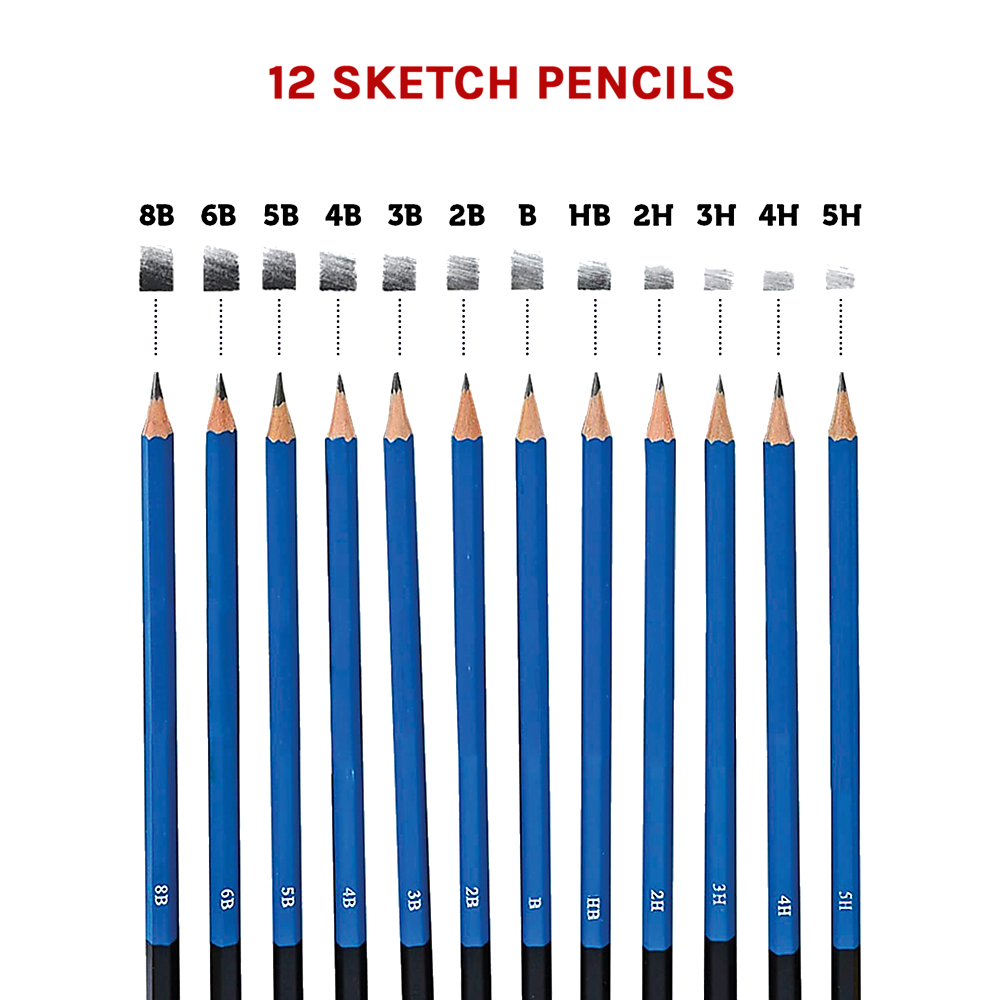 Art Sketch Pencils Oil Drawing Colouring Graphite Charcoal Pencil Set 72pcs/set Price