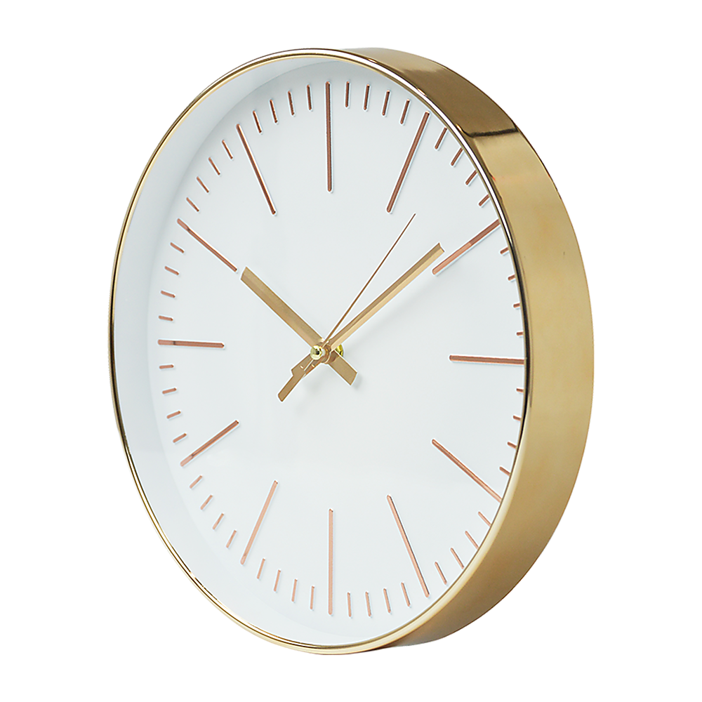 Modern Wall Clock Silent Non-Ticking Quartz Battery Operated Gold Price