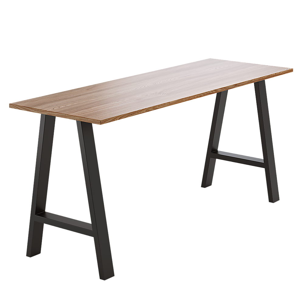 2x Rustic Dining Table Legs Steel Industrial Vintage 71cm - Black Price