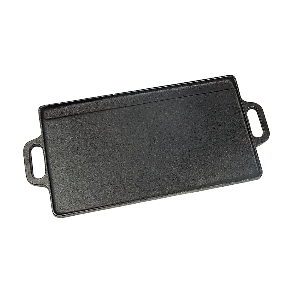 46x22 cm Cast Iron Reversible Griddle Plate BBQ Hob Cooking Grill Pan Price