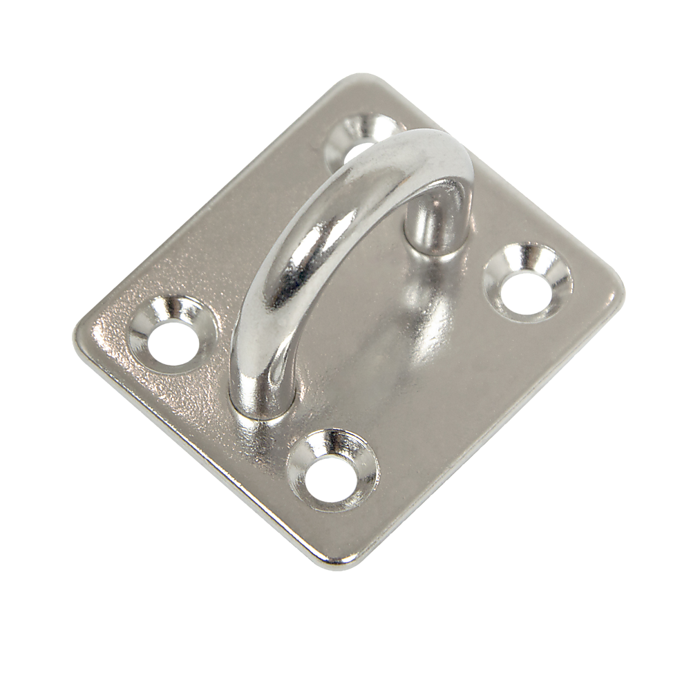 4X M6 304 Stainless Steel Oblong Pad Eye Plate Marine Hardware Staple Hook Price
