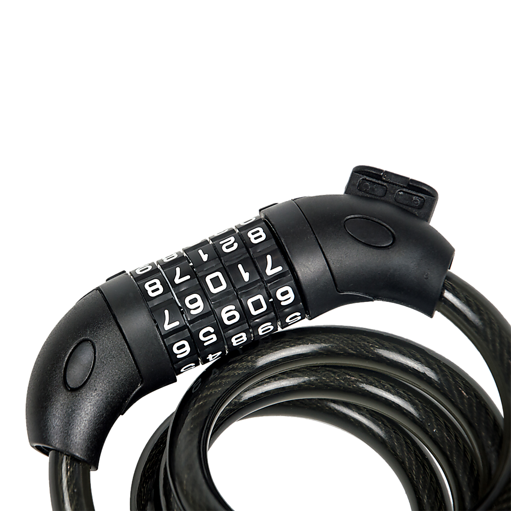 Security 5 Digit Combination Bike Cable Lock with Mounting Bracket Price