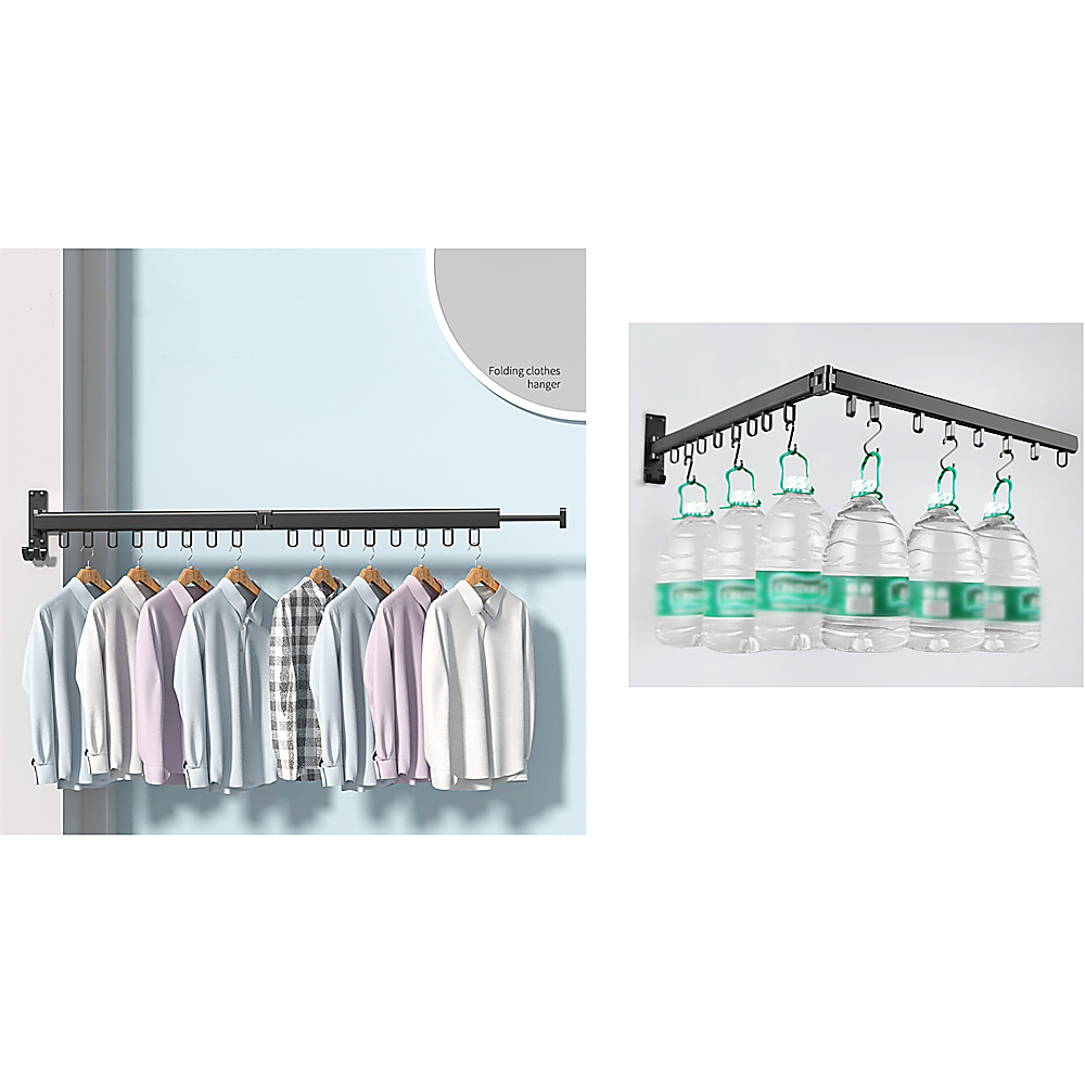 Foldable Wall Hanging Clothes Drying Rack Clothes Balcony Retractable Hanger Price