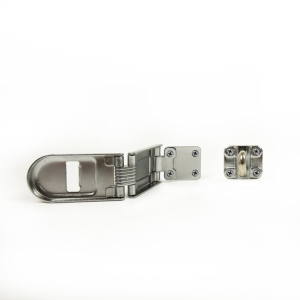 Security Lock Hardened Steel Fixed Staple Hasp 6-1/4 in. L Price