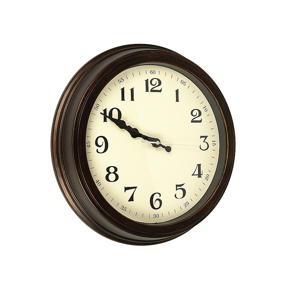 Classic Wall Clock Silent Non-Ticking Quartz Battery Operated Luxury Wood Price
