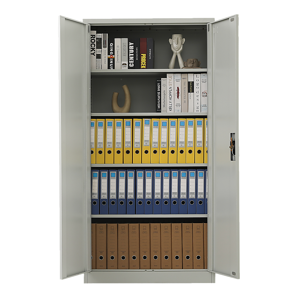 Two-Door Metal Cabinet Shelf Storage for Home Office Gym Price