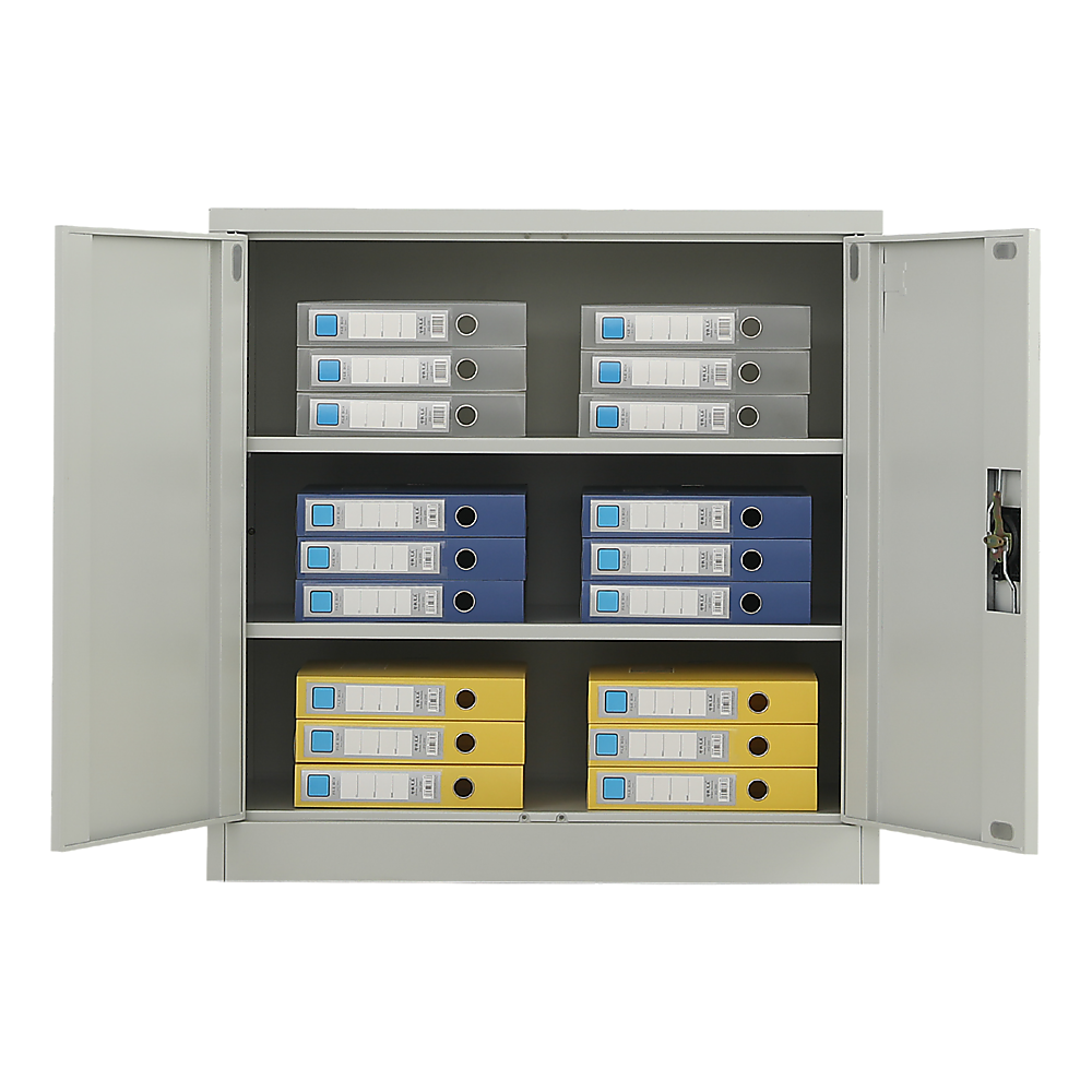 Two-Door Metal Short Cabinet Shelf Storage for Home Office Gym Price