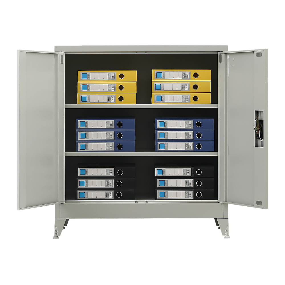 Two-Door Metal Short Cabinet Shelf Storage for Home Office Gym Price