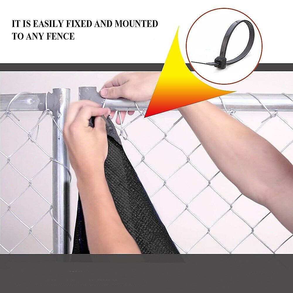 15m x 2m Black Fence Windscreen Privacy Screen Shade Cover Fabric Mesh Garden Price