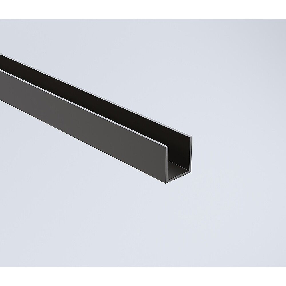 100cm Wall to Wall Frameless Shower Screen with Black Channel and SS Hinges , Square Knob Handle Price