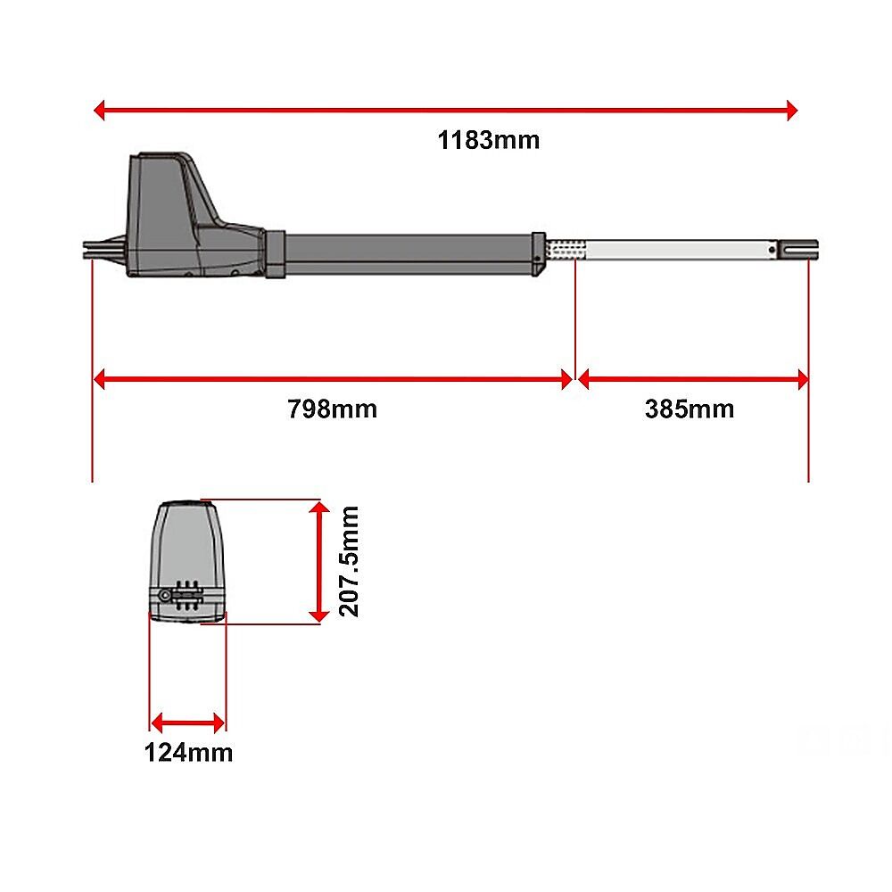 800KG Double Swing Auto Motor Remote Gate Opener with 20W Solar Backup Price