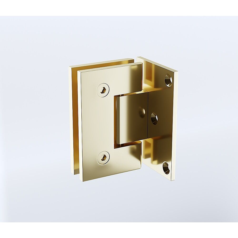 90° Stainless steel Glass Shower Door L-Hinge in Gold Price