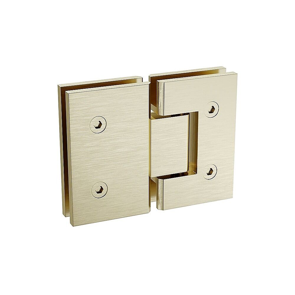 180° Brass Glass-to-Glass Shower Door Hinge in Gold Price