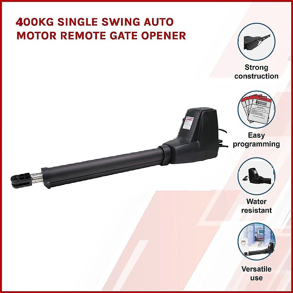 400KG Single Swing Auto Motor Remote Gate Opener With 20W Mono Backup Solar Price