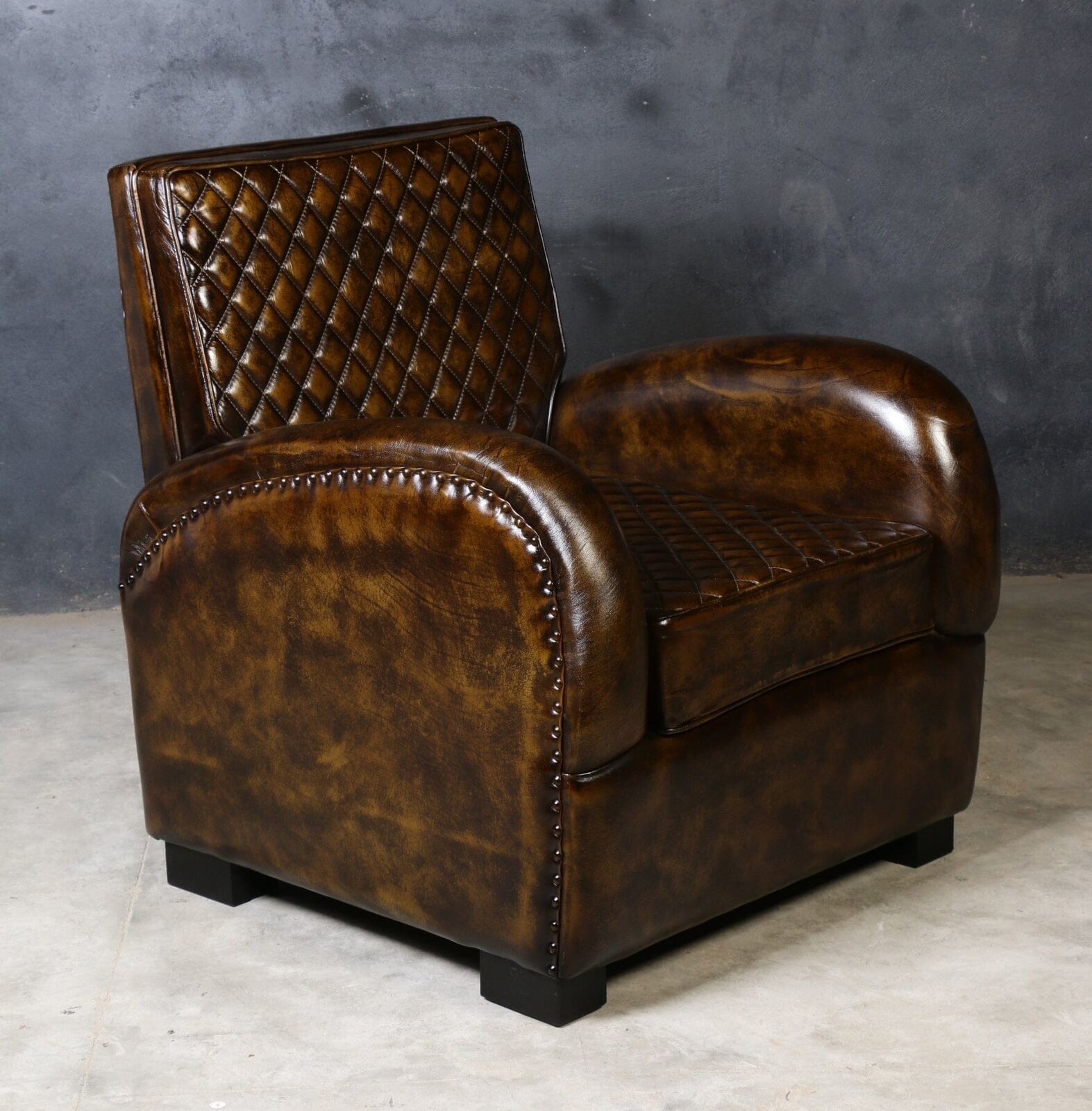 ARMSTRONG HAND MADE LEATHER ARM CHAIR Price