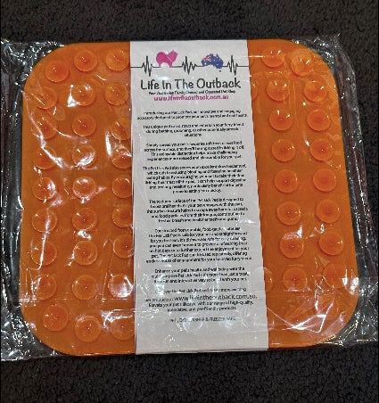 1x LIFE IN THE OUTBACK PET LICK PAD - Blue Price