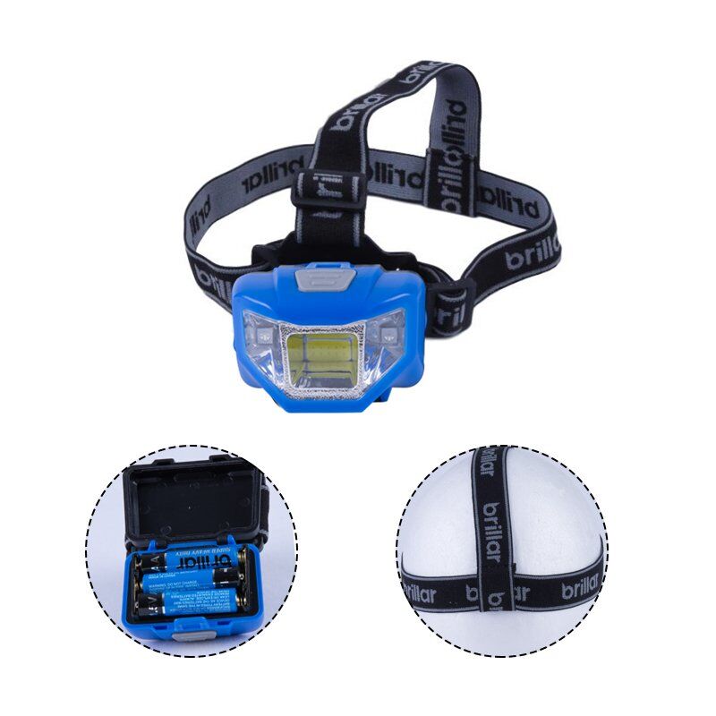5 Mode Headlamp with COB LED Technology-Blue/Black - Black Price